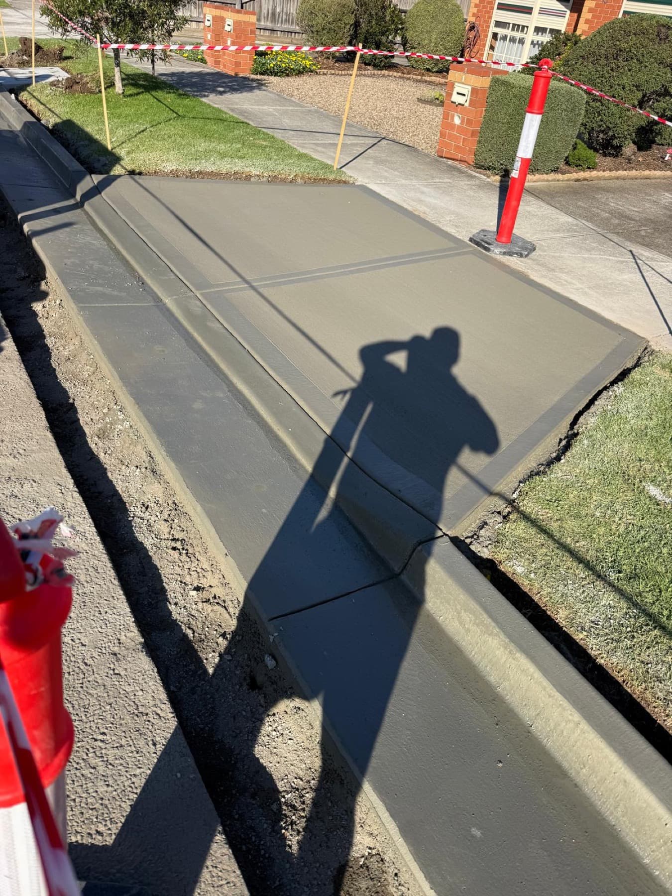 Fresh off the trowel